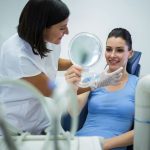 patient discussing cosmetic dentistry options during a smile consultation